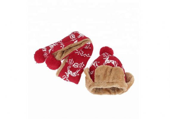 Novelty Children's Hat Scarf And Gloves Set , Beanie And Scarf Set Soft Warm - 11193683