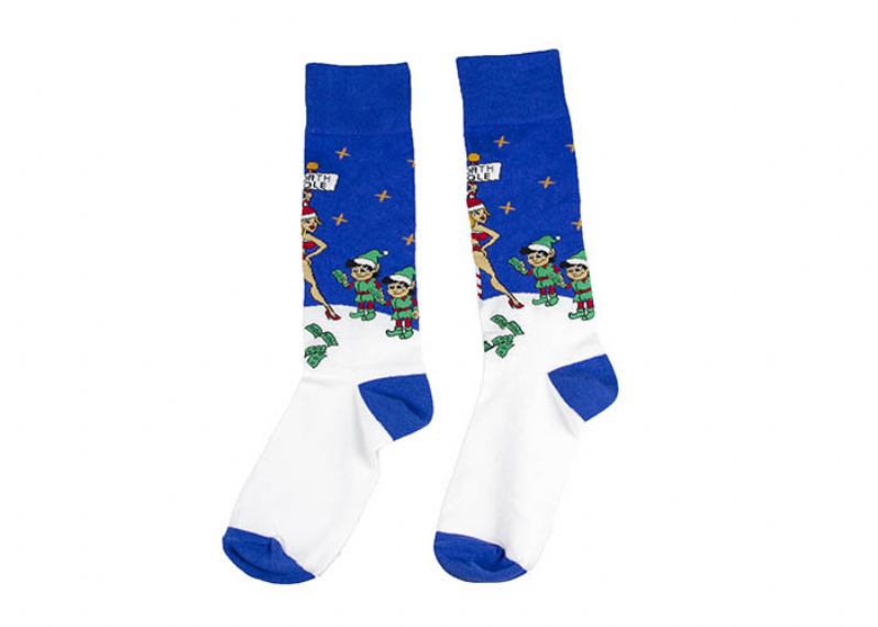 Fancy North Pole Cozy Christmas Elves Calcetines - 12207654