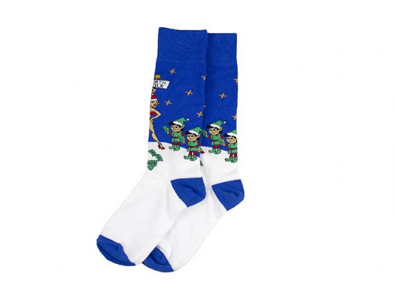Fancy North Pole Cozy Christmas Elves Calcetines - 12207654