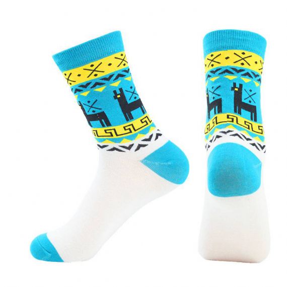 Calcetines navideños con estampado jacquard - HNCS06