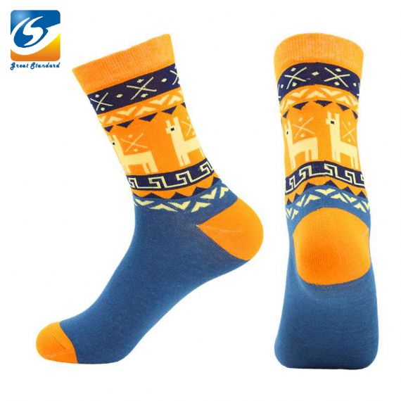 Calcetines navideños con estampado jacquard - HNCS06