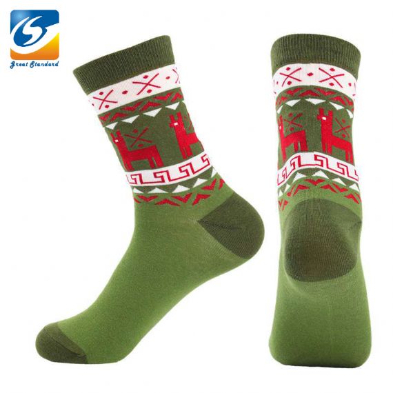 Calcetines navideños con estampado jacquard - HNCS06