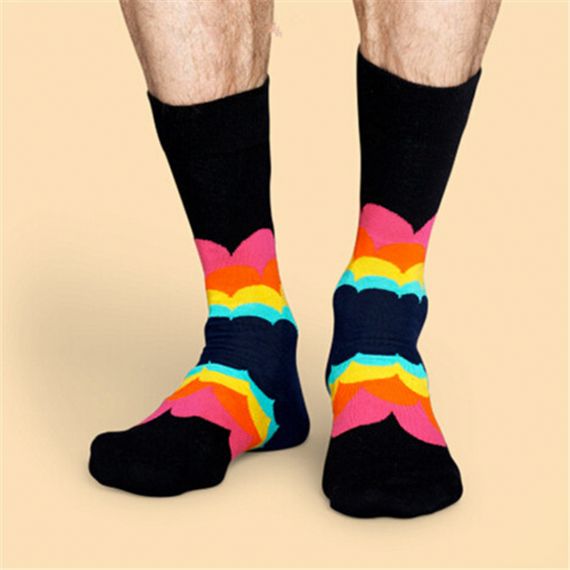 Divertido vestido personalizado calcetines al por mayor - HNFS26