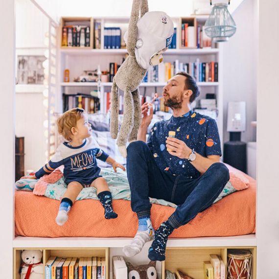 Calcetines navideños únicos para hombre - HNFS3