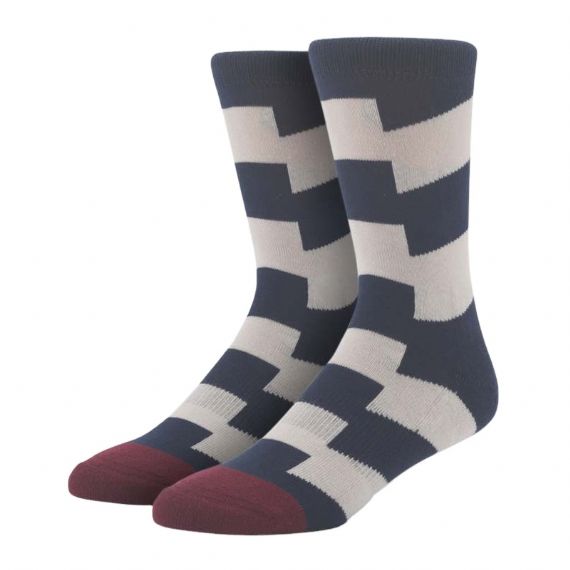 Calcetines divertidos con estampado de rayas - HNFS30