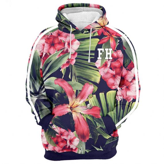 Sudadera con estampado de sublimación floral - SPS32