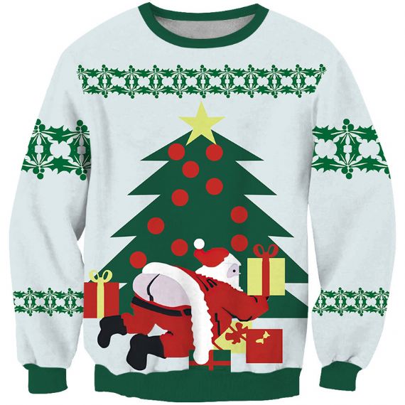 Sudadera sublimación verde y blanca - SPS56