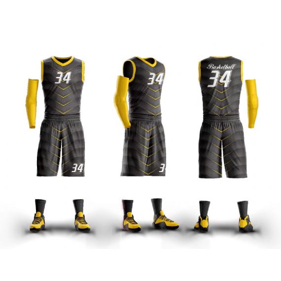 Camisolas de basquete sublimadas personalizadas carvão - BA16