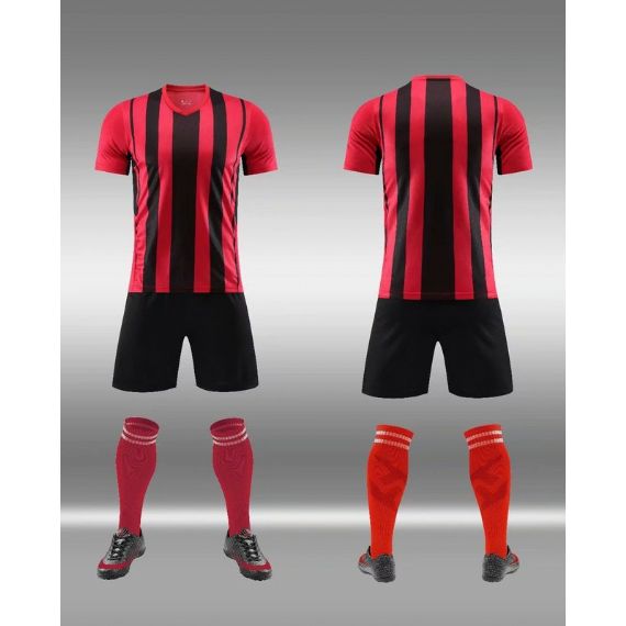 Design de camisa de futebol de sublimação vermelha doce - SO06