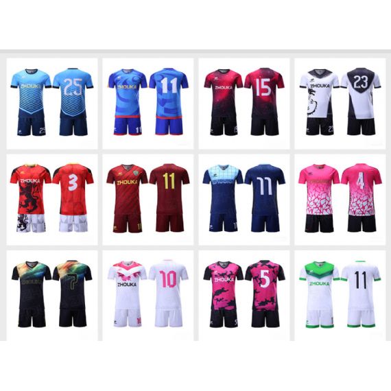 Camisas de futebol de sublimação de sombreamento duplo - SO28