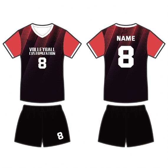 Camisa de sublimação de vôlei preta sem mangas - VO04