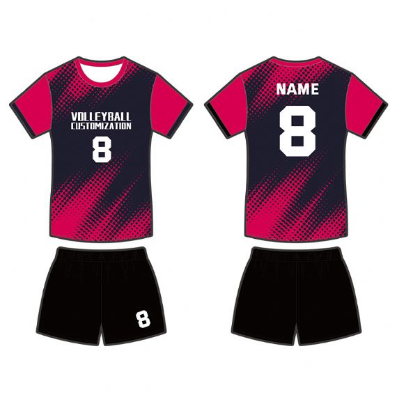 Camisas de vôlei sublimadas personalizadas de duas cores - VO05