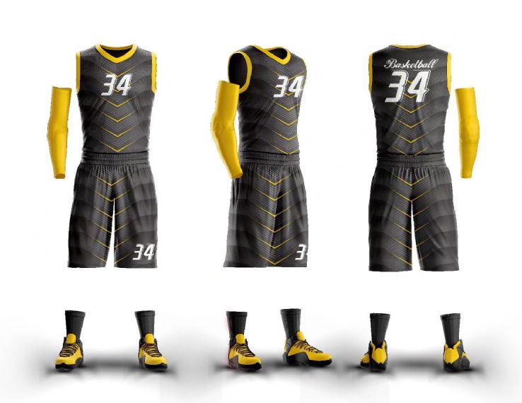 Camisetas de baloncesto sublimadas personalizadas de carbón - BA16