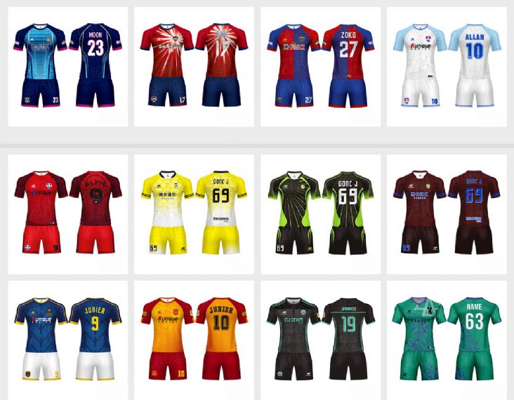 Camisetas de fútbol sublimadas personalizadas de diferentes tonos - SO26