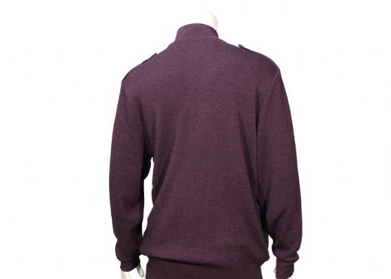 Cuello alto de punto Dos bolsillos Cárdigan para hombre Suéteres Cremallera completa para invierno otoño - 11989716