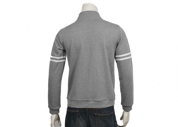 Suéter de punto de primavera para hombre Diseño de cárdigan de punto de cable gris 100% acrílico con cremalleras - 12316575