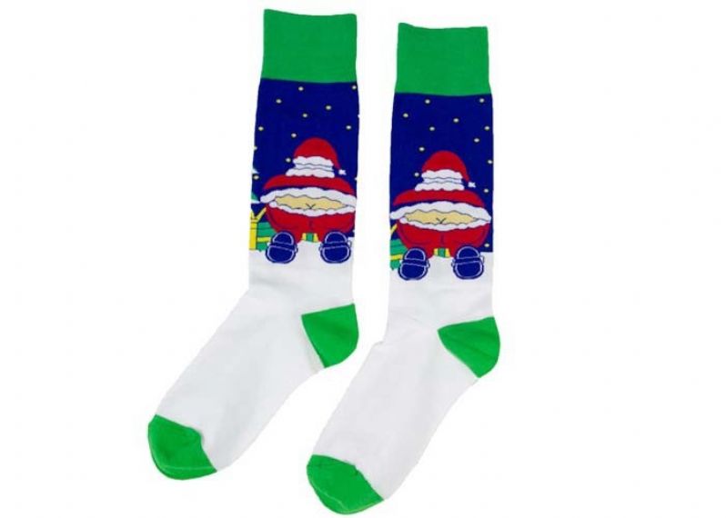Cotton Personalized Funny Santa Christmas Socks - 12202740