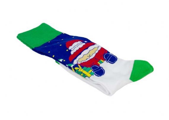 Cotton Personalized Funny Santa Christmas Socks - 12202740