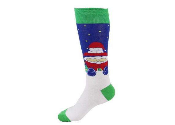 Cotton Personalized Funny Santa Christmas Socks - 12202740