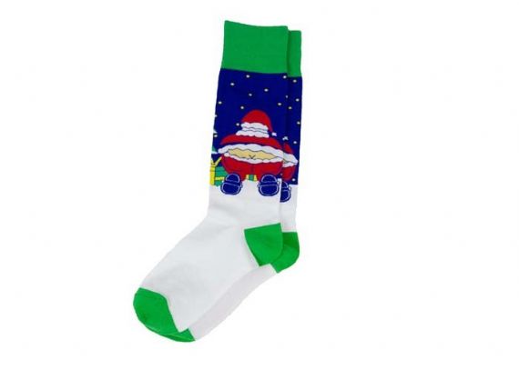 Cotton Personalized Funny Santa Christmas Socks - 12202740