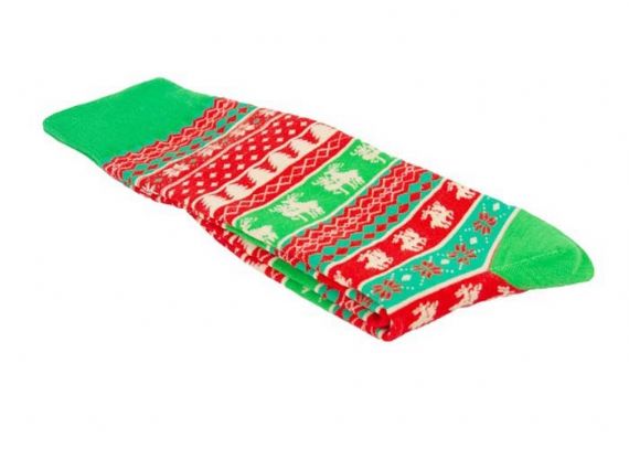 200 GG Cotton Knitted Reindeer Ugly Socks for Festival - 12207110