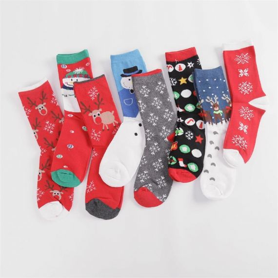 Cute Medium Christmas Socks Women - HNCS01