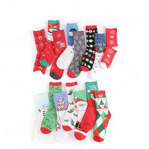 Cute Medium Christmas Socks Women - HNCS01