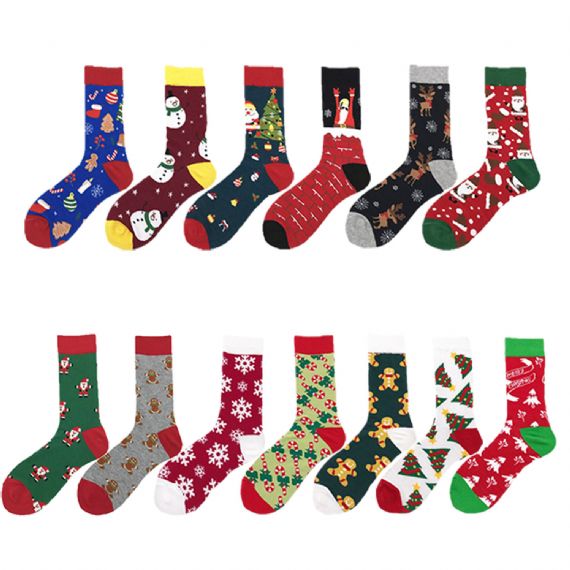 Full Printed Unisex Xmas Socks - HNCS07