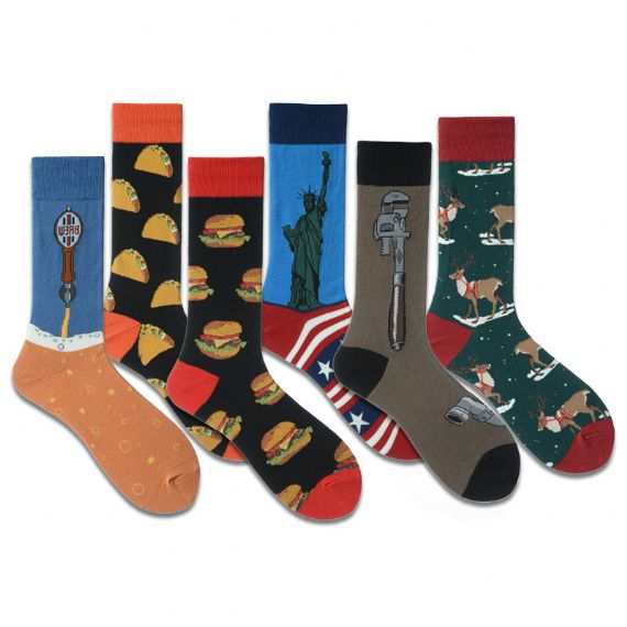 Custom Design Xmas Socks Men's - HNCS08