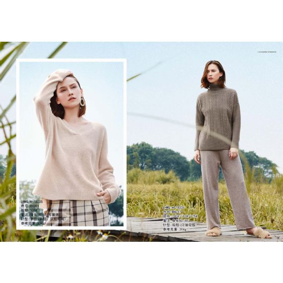 Suéteres elegantes sob medida com gola redonda - W035