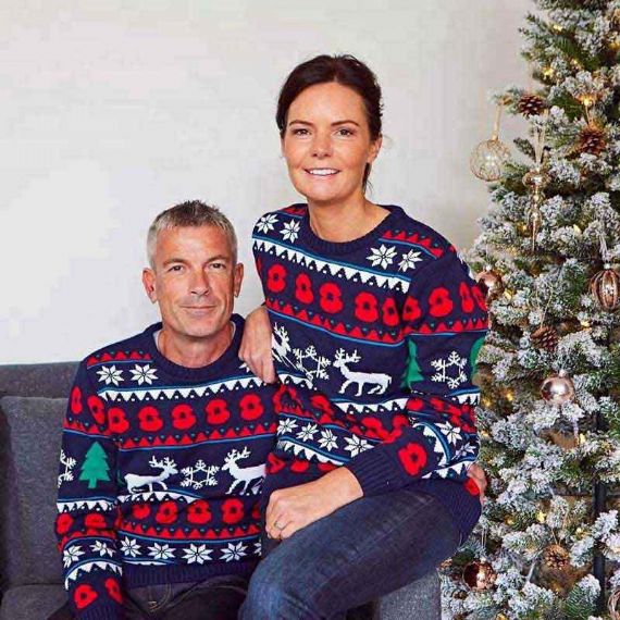 Crew Neck Reindeer Pattern Knitted Christmas Sweater for Family - 11179948