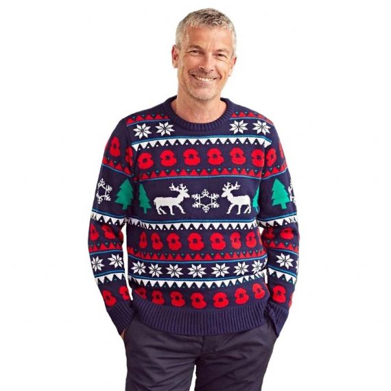 Crew Neck Reindeer Pattern Knitted Christmas Sweater for Family - 11179948