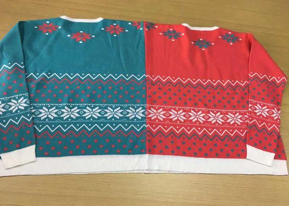 Fashion Knitted Unisex Twin Christmas Sweater - 11664605