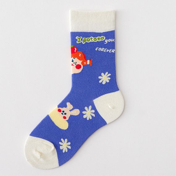 Autumn and Winter Women Cotton Socks - HNFS1