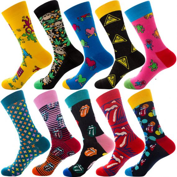 Colorful Novelty Men's Wholesale Socks - HNFS12