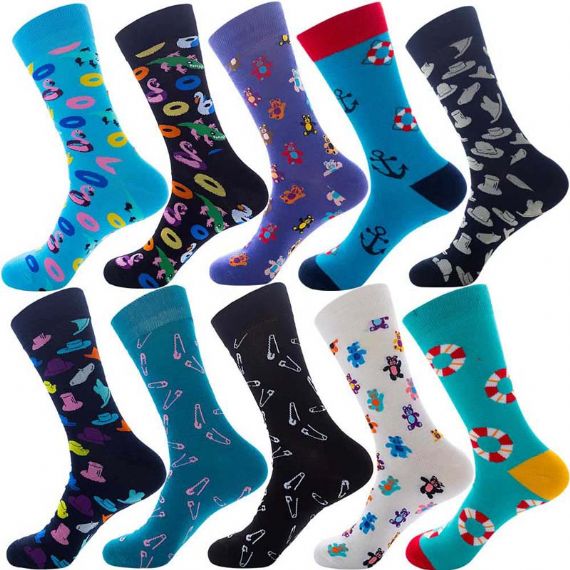 Colorful Novelty Men's Wholesale Socks - HNFS12