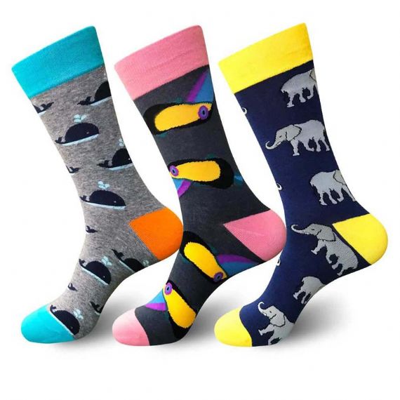Colorful Novelty Men's Wholesale Socks - HNFS12