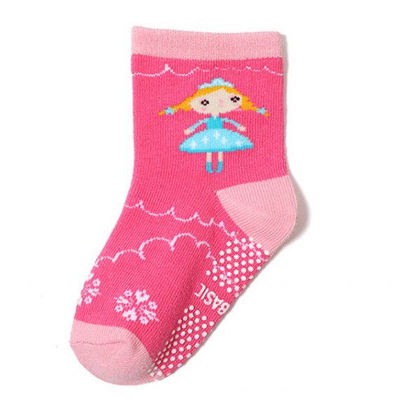 Little Girls Pink Wholesale Socks Suppliers - HNFS15