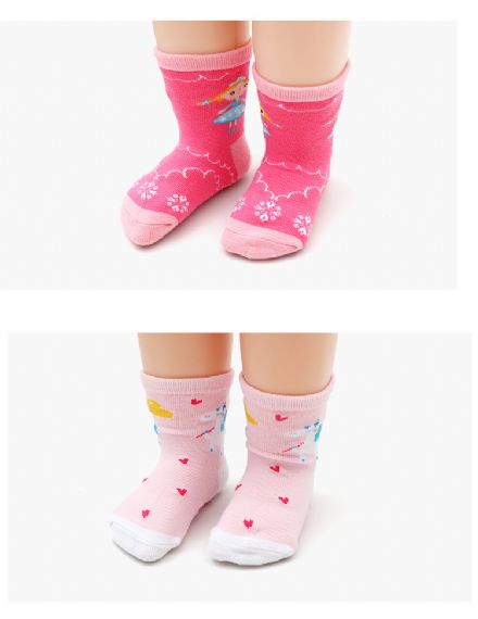 Little Girls Pink Wholesale Socks Suppliers - HNFS15