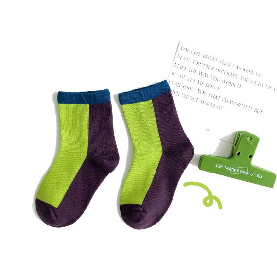 Summer Cotton Contrast Socks Supplier - HNFS19