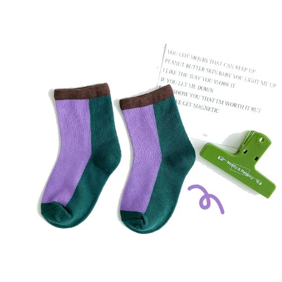 Summer Cotton Contrast Socks Supplier - HNFS19
