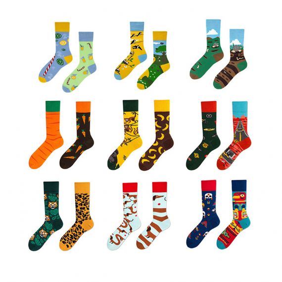 Mismatched Crew Socks Distributor - HNFS20