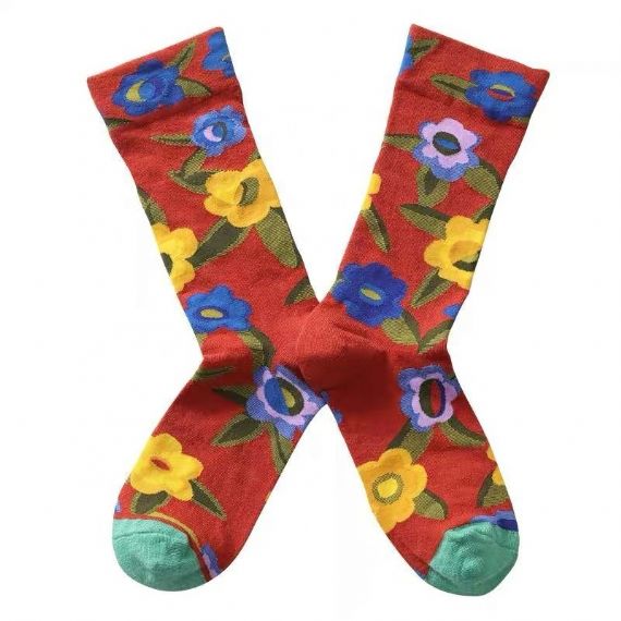 Floral Designs Custom Wholesale Socks - HNFS22