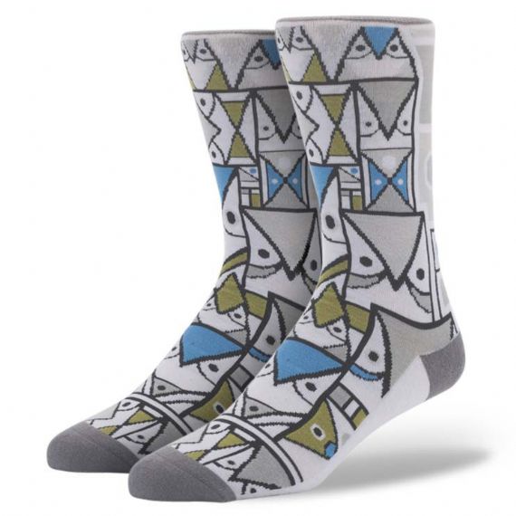 Stripe Pattern Funny Novelty Socks - HNFS30