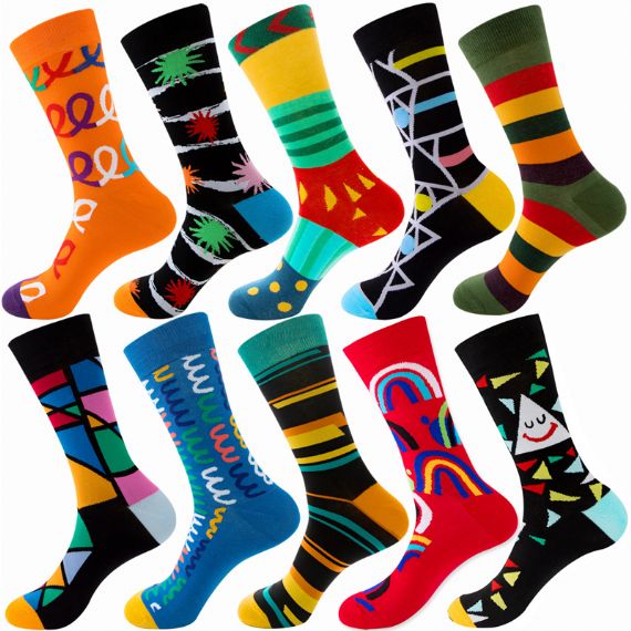 Crazy Stripe Designs Wholesale Custom Sock Manufacturers - HNFS31
