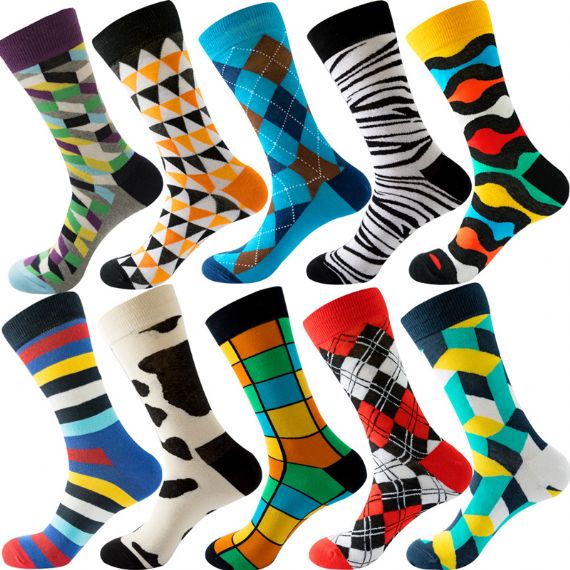 Crazy Stripe Designs Wholesale Custom Sock Manufacturers - HNFS31