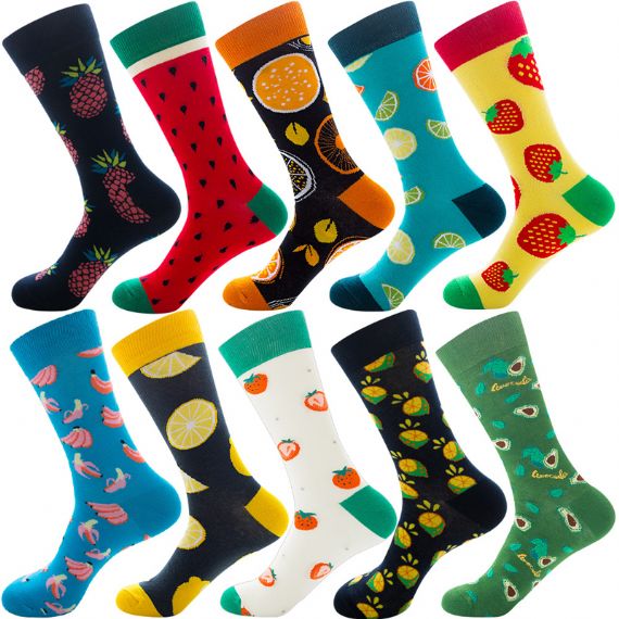 Unisex Fruit Pattern Funny Socks Wholesale - HNFS32