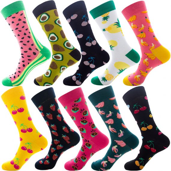 Unisex Fruit Pattern Funny Socks Wholesale - HNFS32