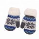 Luvas de tricô com padrão de veado escovado para crianças acessórios de inverno quente - 11193663