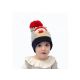 Chapéu de Natal de bebê personalizado cinza OEM tricotado de pele gorro 3D Xmas ELK padrão - 11193671
